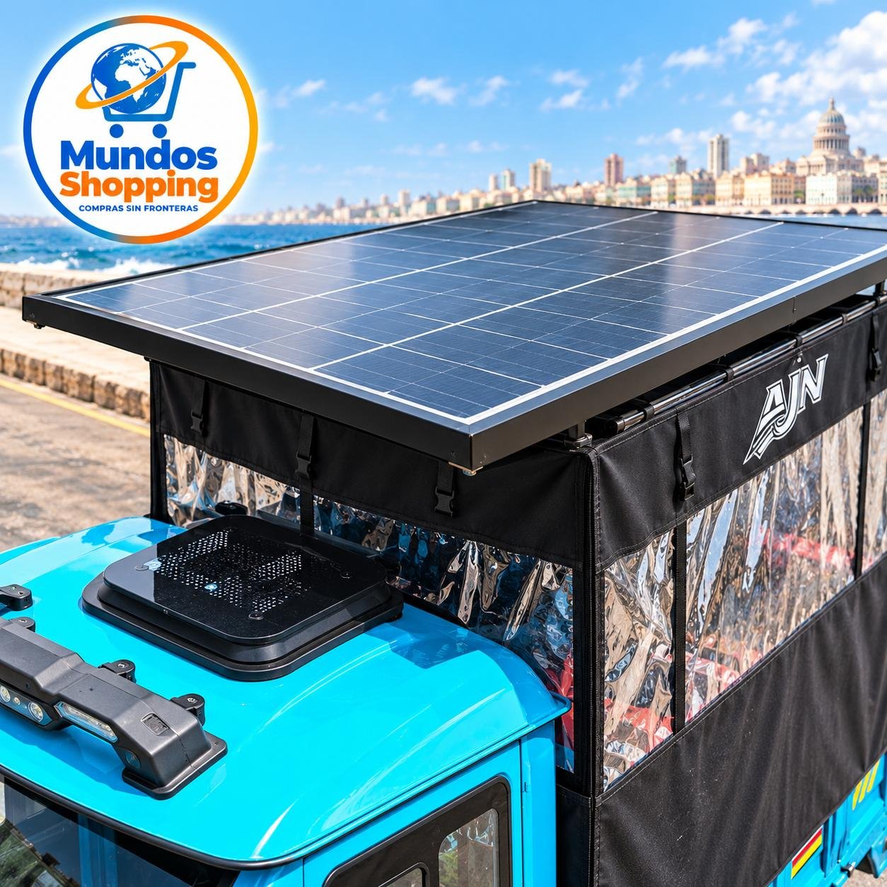 TRICICLO AJN HÍBRIDO ELÉCTRICO CON PANEL SOLAR, LÍNEA PREMIUM. - Imagen 3